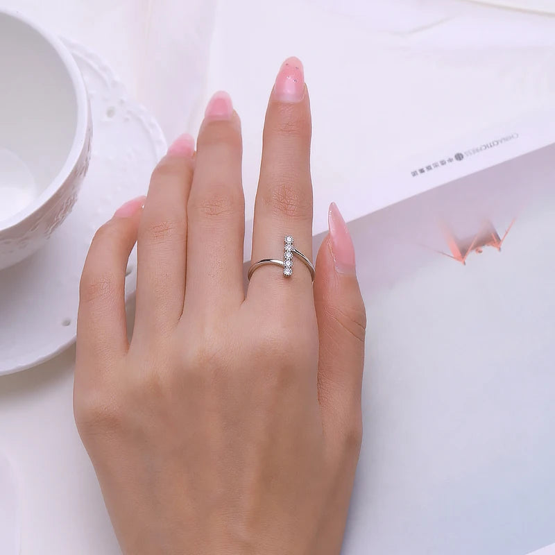 Luxury Engagement Ring - 925 Sterling Silver Bridal Jewelry