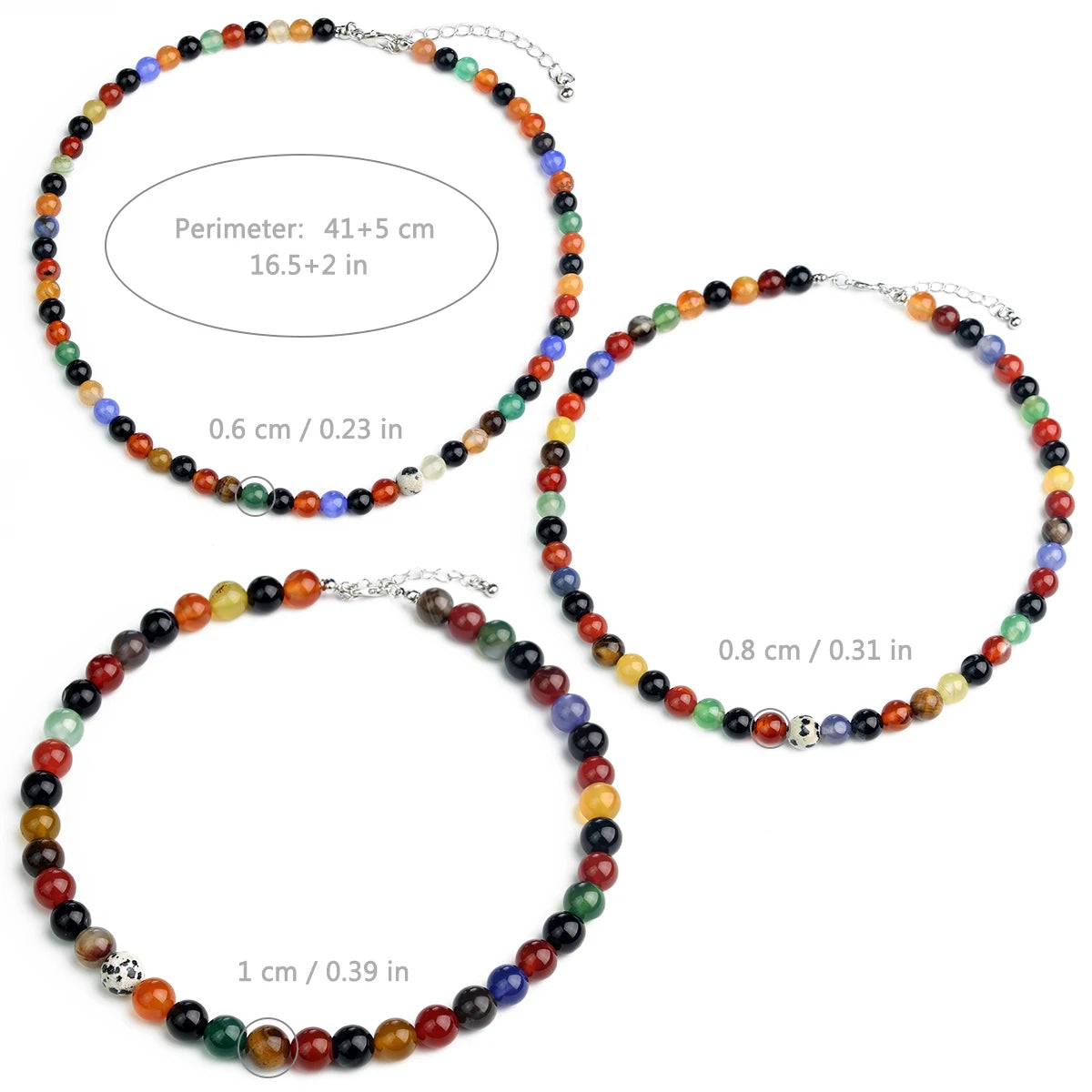 Natural Carnelian Bead Necklace - Handmade Bohemian Stone Choker