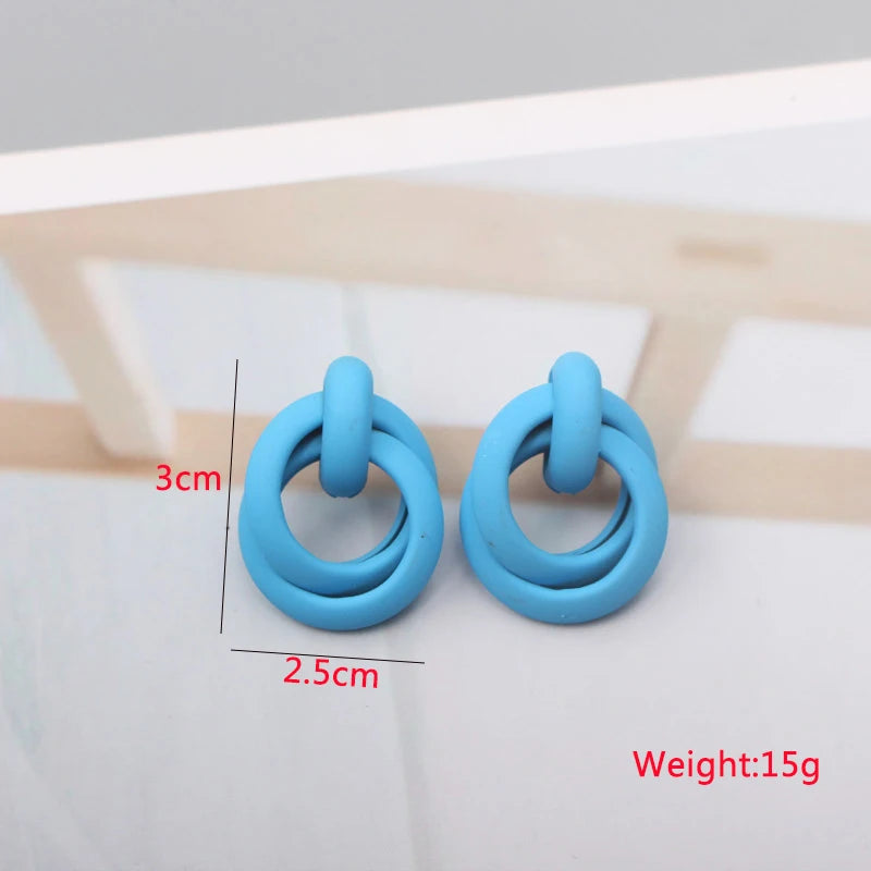 Geometric Dangle Earrings