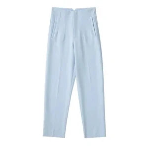 Slim High-Waist Pencil Pants - Chic Office Trousers