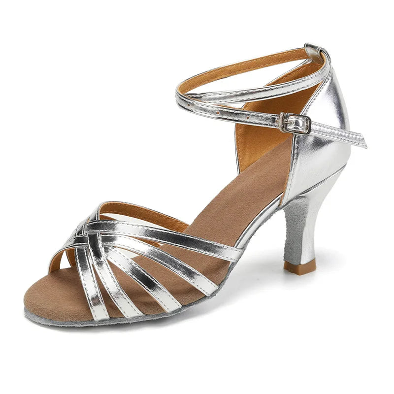 Premium Latin Dance Heels - Professional Ballroom Shoes