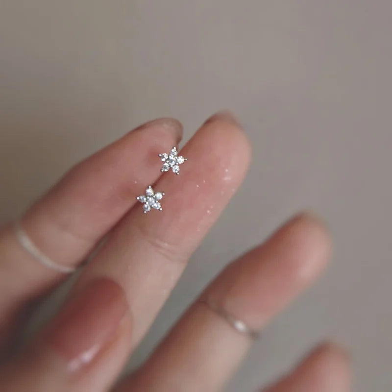 925 Silver Stud Earrings - Elegant Jewelry