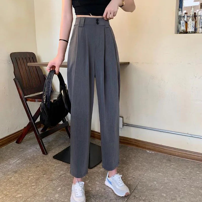 Premium High-Waist Trousers - Polished Everyday Fit
