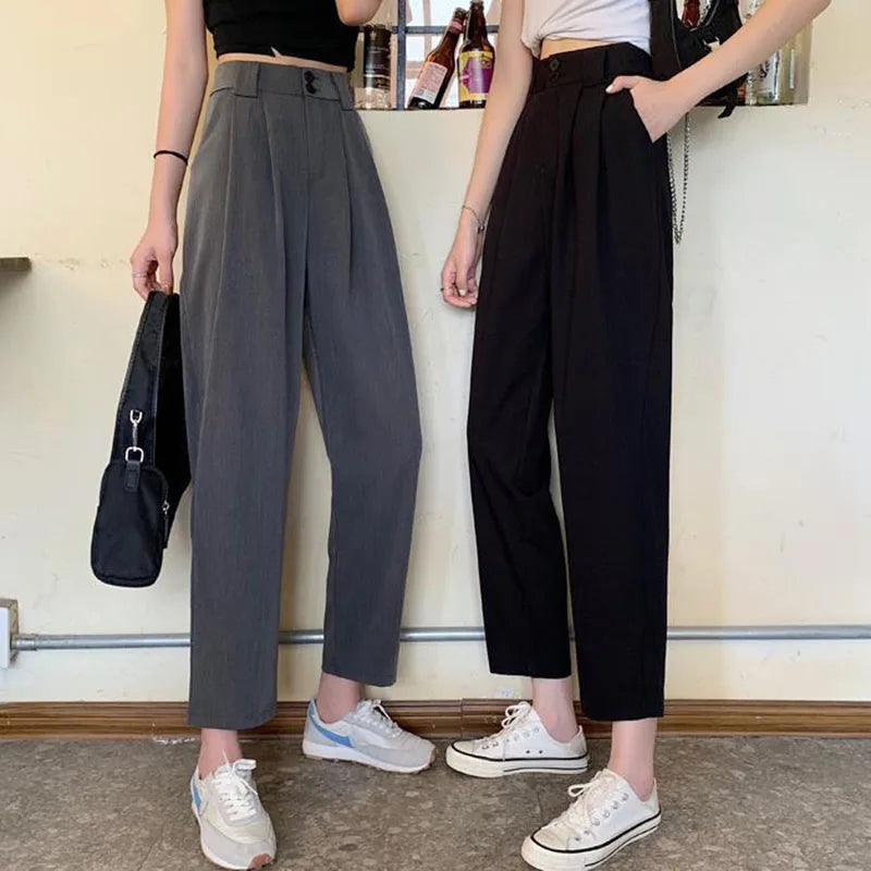 Premium High-Waist Trousers - Polished Everyday Fit