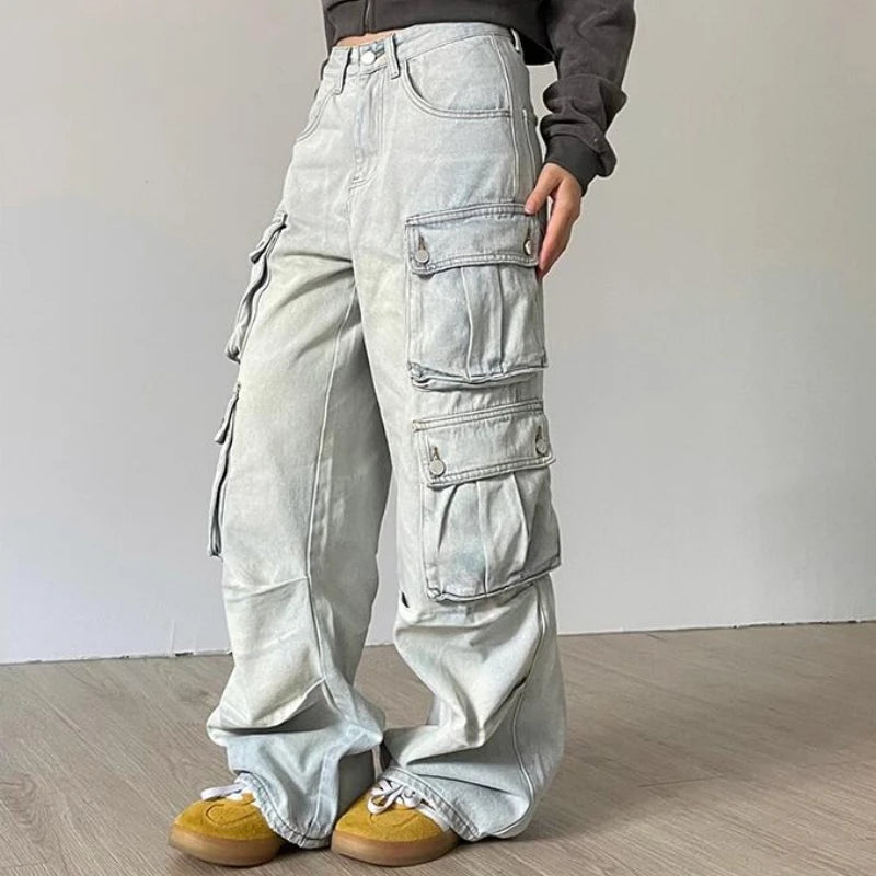 Cargo Wide-Leg Jeans - Everyday Denim