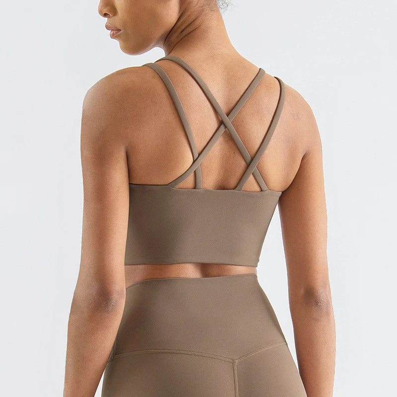 Cross-Back Performance Sports Bra
