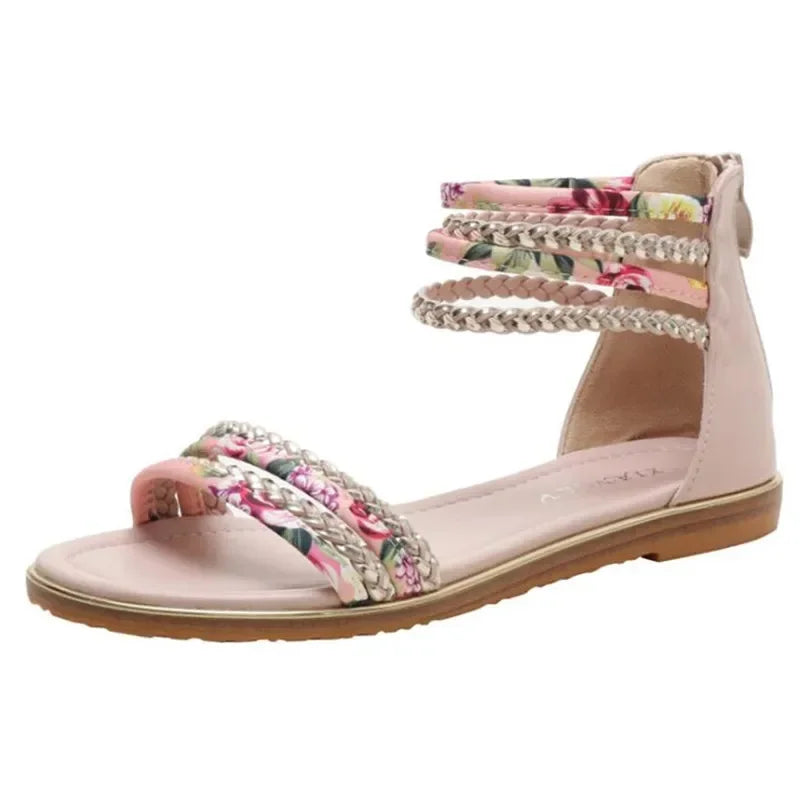Premium Roman Flat Sandals - Slip-On Everyday Comfort