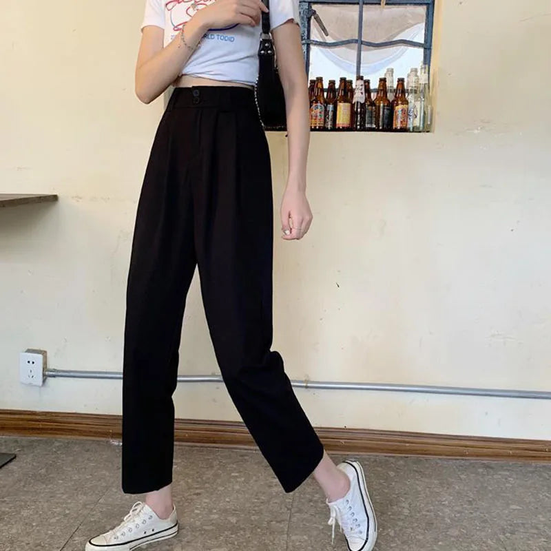 Premium High-Waist Trousers - Polished Everyday Fit