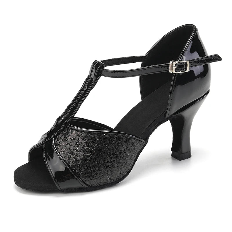 Premium Latin Dance Heels - Professional Ballroom Shoes