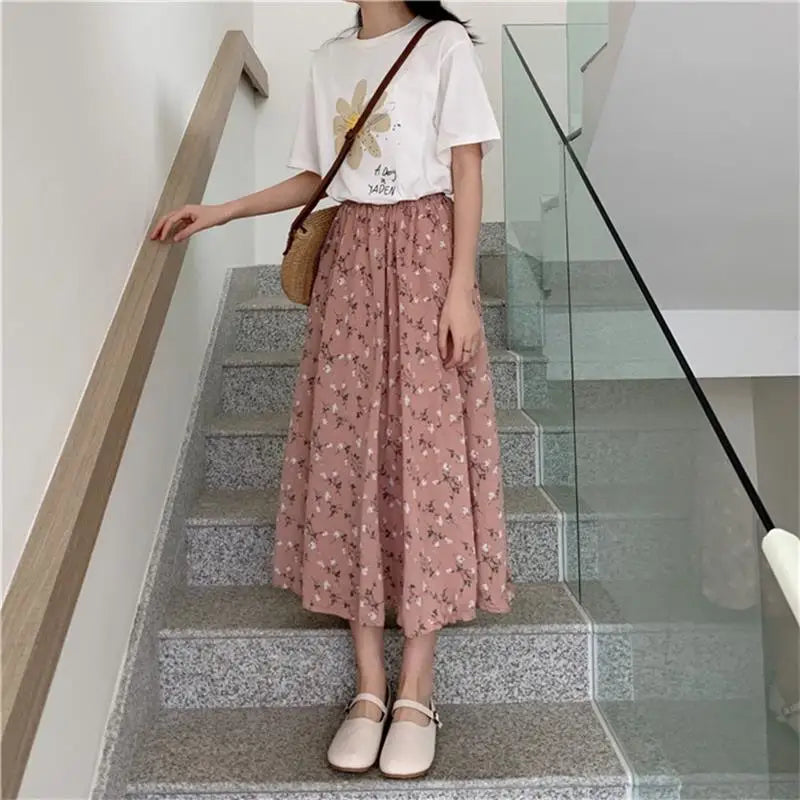 Premium Midi Skirt - High Waist Elegant Style