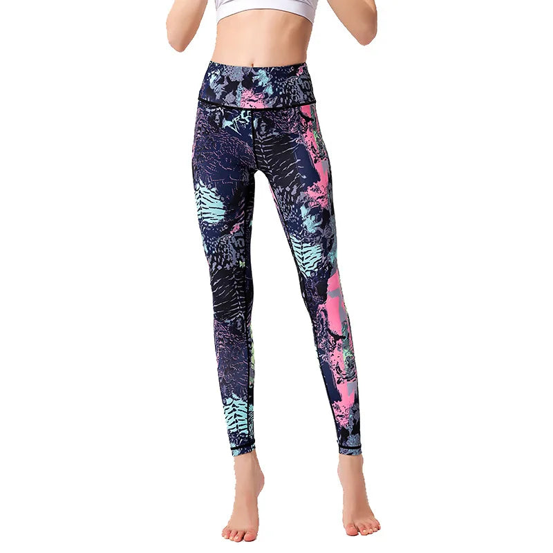 High-Waist Hip-Lift Stretch Yoga Leggings - Gym & Dance Activewear