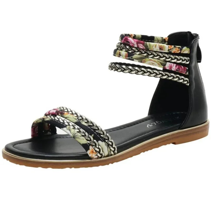 Premium Roman Flat Sandals - Slip-On Everyday Comfort