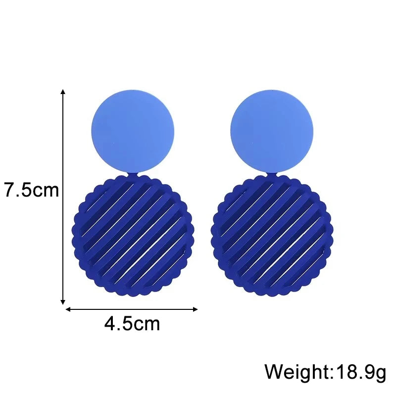 Geometric Dangle Earrings