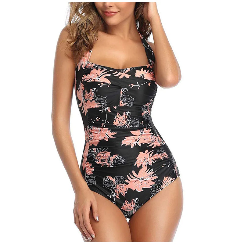 Push-Up One-Piece Swimsuit - Slim Fit Padded Monokini