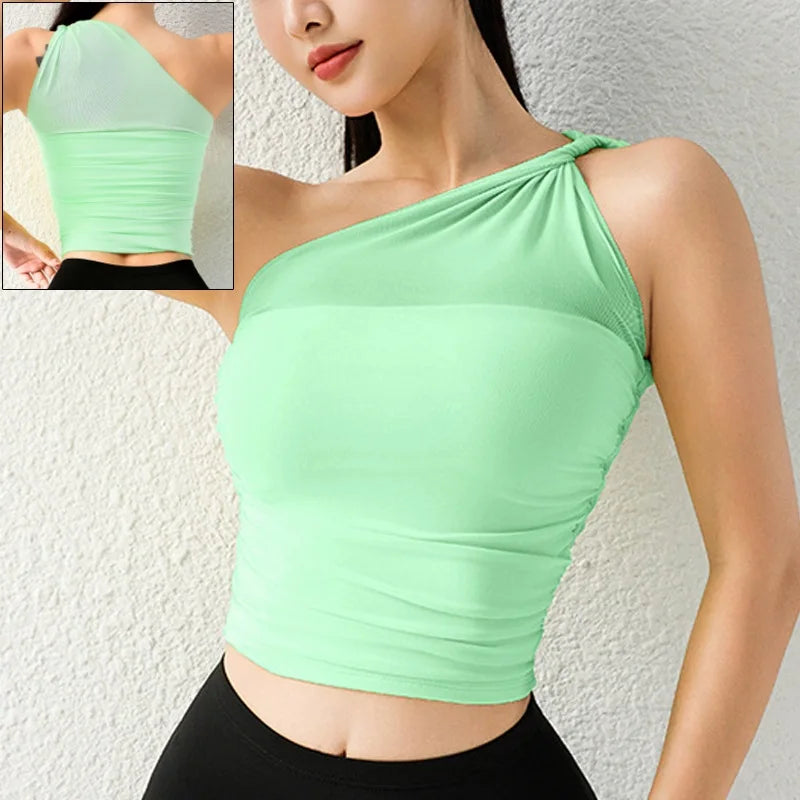 One-Shoulder Performance Sports Bra