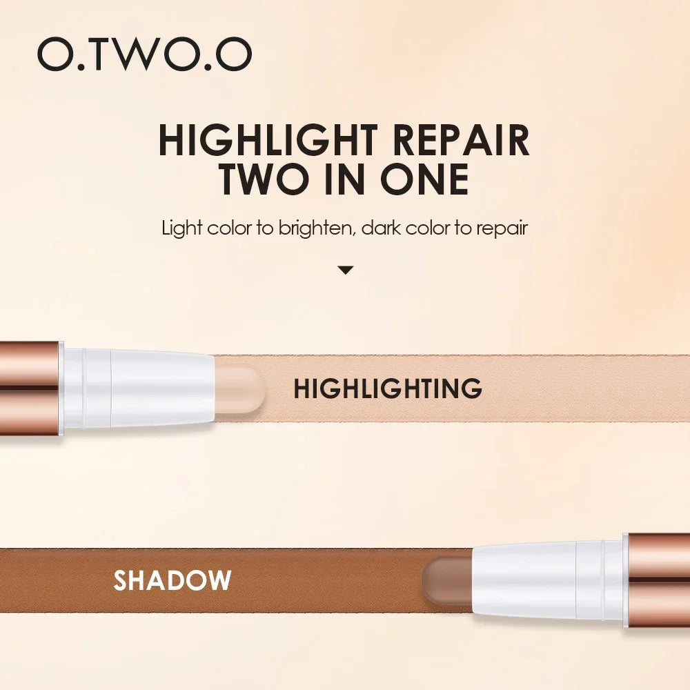 Double-Head Contour Stick - Waterproof Matte Highlight & Conceal