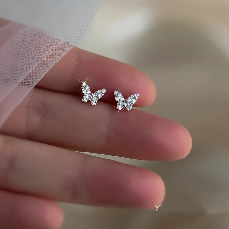 925 Silver Stud Earrings - Elegant Jewelry