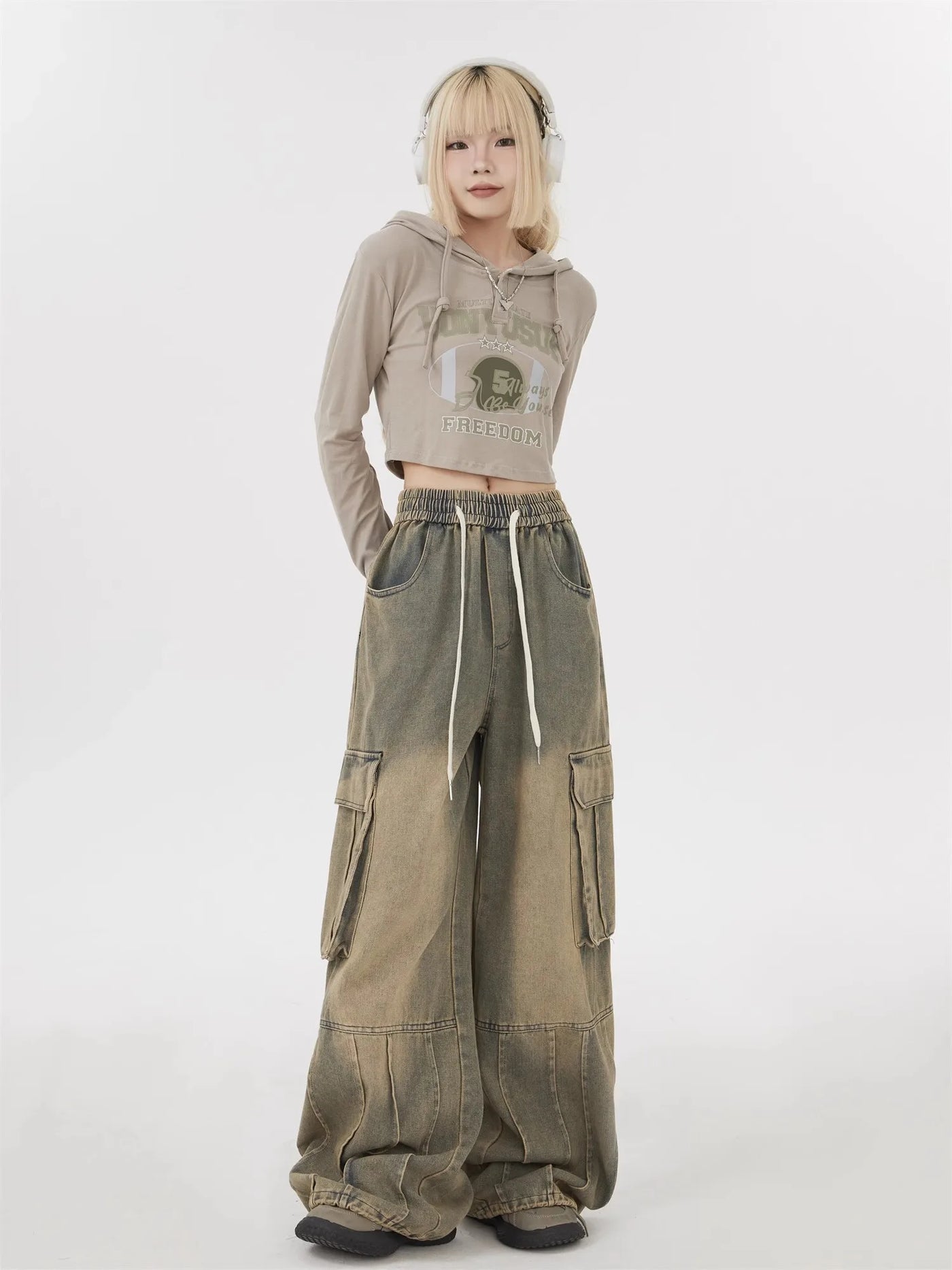 Cargo Wide-Leg Jeans - Everyday Denim