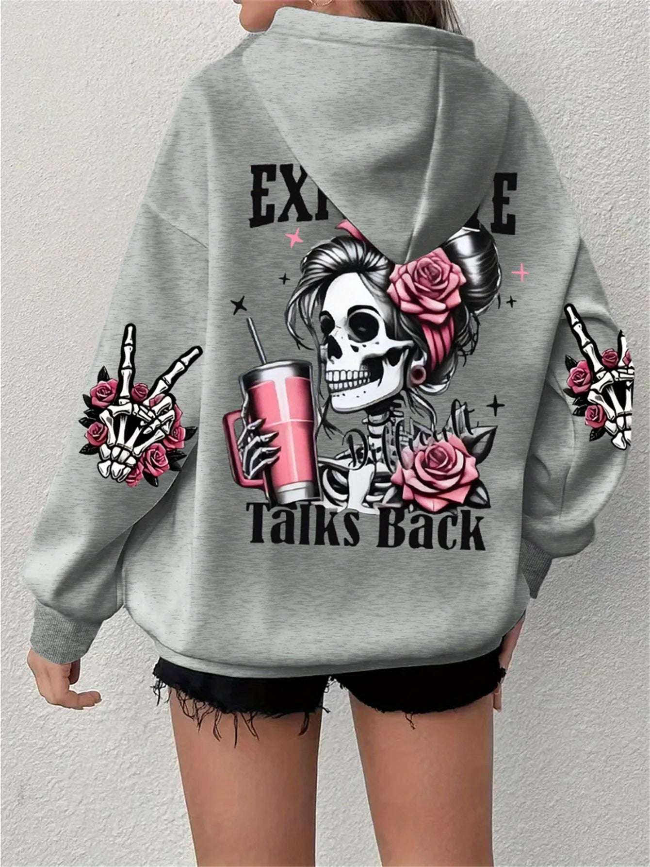 Oversized Graphic Fleece Hoodie - Cozy Harajuku Streetwear
