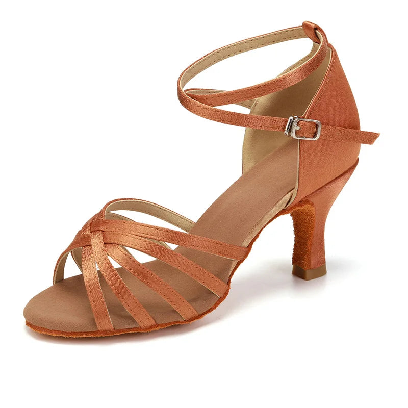 Premium Latin Dance Heels - Professional Ballroom Shoes