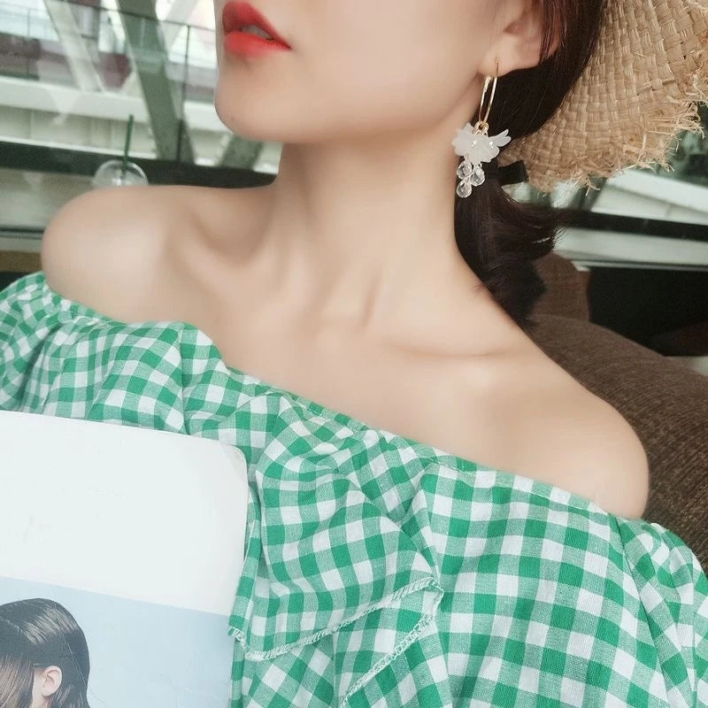 Crystal Tassel Drop Earrings - Elegant Jewelry