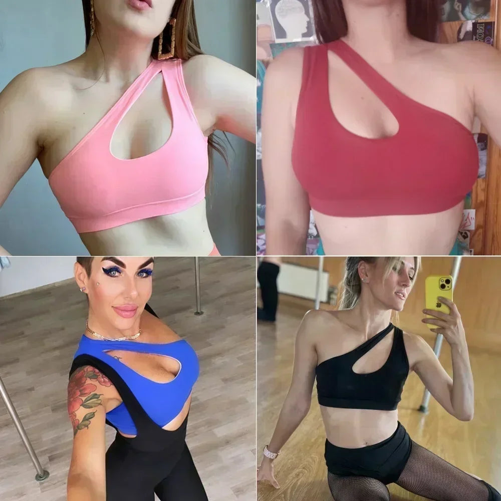One-Shoulder Performance Sports Bra