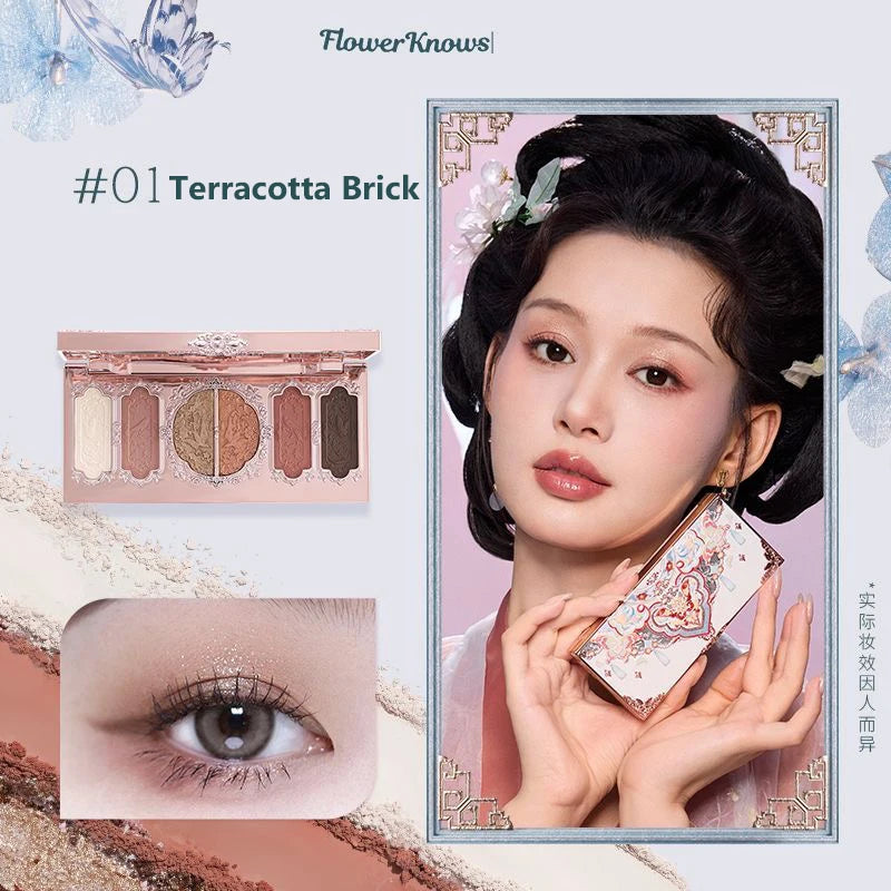 5-Color Eyeshadow Palette - Matte & Shimmer Pigment Collection