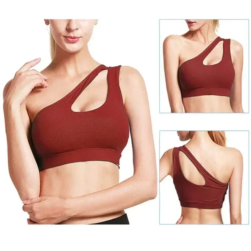 One-Shoulder Performance Sports Bra