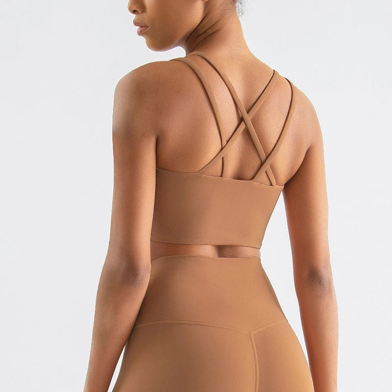 Cross-Back Performance Sports Bra