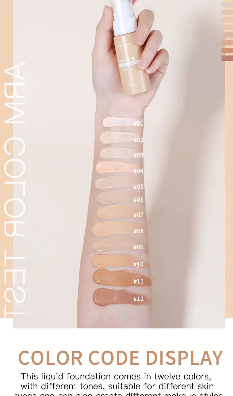 Liquid Foundation - Waterproof Full-Coverage Concealer