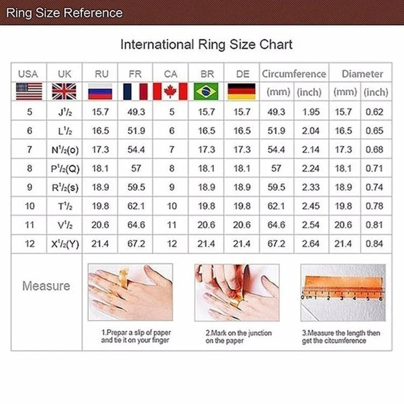 Luxury White Zircon Engagement Ring - Silver-Tone Jewelry