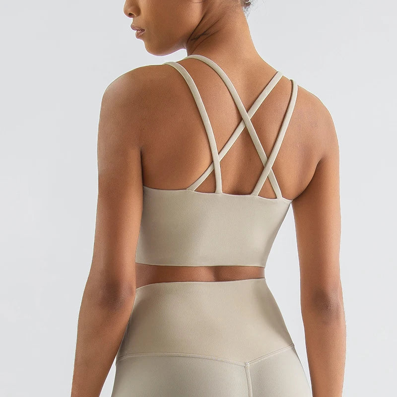 Cross-Back Performance Sports Bra