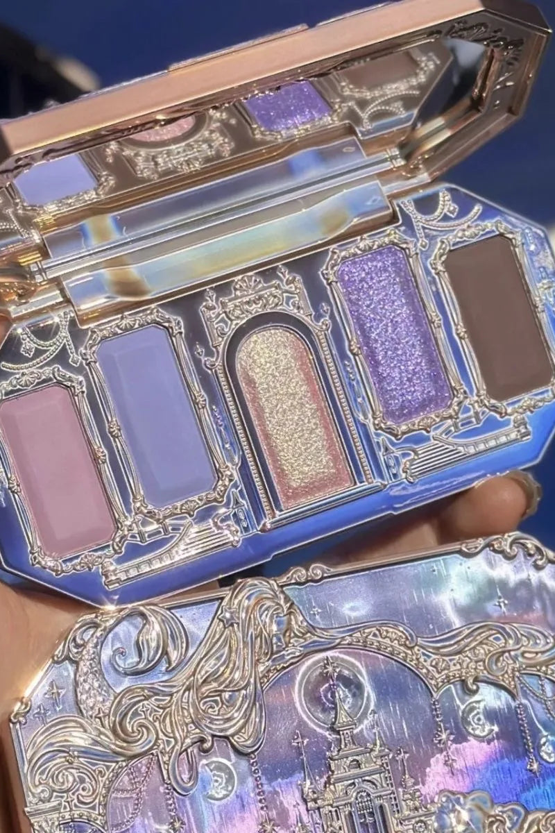 5-Color Eyeshadow Palette - Matte & Shimmer Pigment Collection