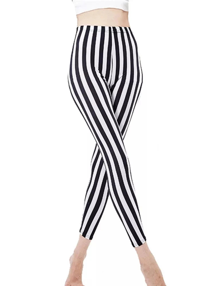 Printed Fashion Leggings - Stretch Everyday Comfort Fit