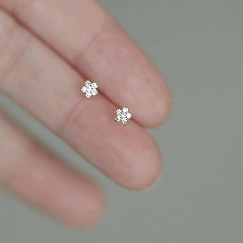 925 Silver Stud Earrings - Elegant Jewelry