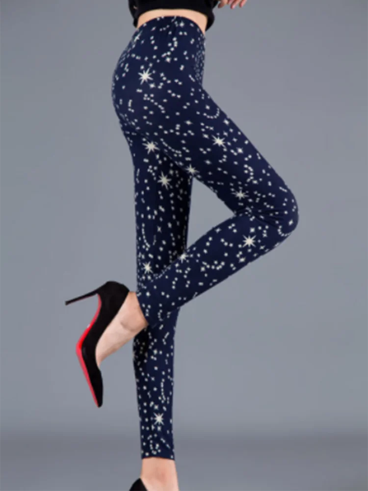 Printed Fashion Leggings - Stretch Everyday Comfort Fit