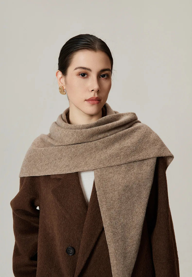 Premium Knitted Winter Scarf - Cozy Solid Color Wrap