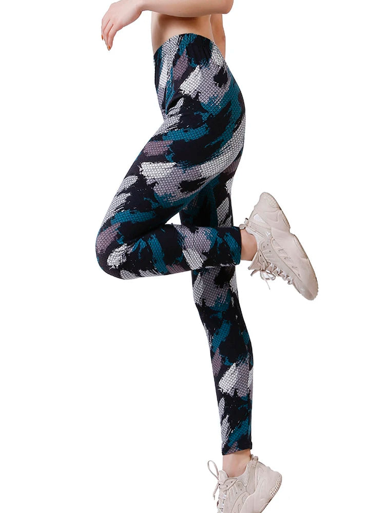 Printed Fashion Leggings - Stretch Everyday Comfort Fit