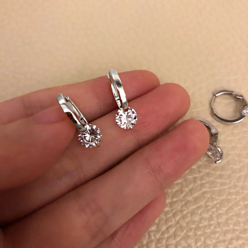 925 Silver Stud Earrings - Elegant Jewelry