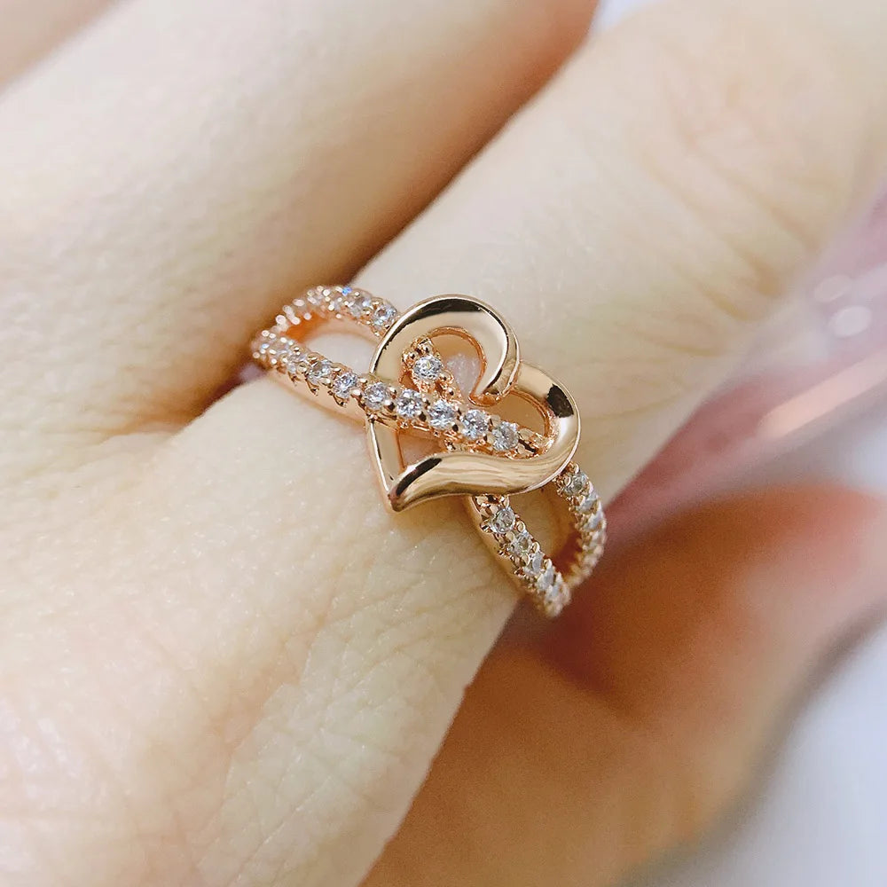 Luxury Engagement Ring - Two-Tone Bridal Jewelry