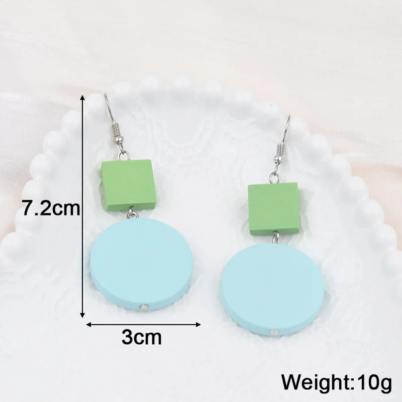 Geometric Dangle Earrings