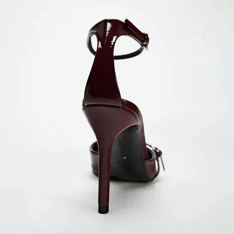 Luxury Rhinestone Heeled Sandals - Clear Party Pump Style