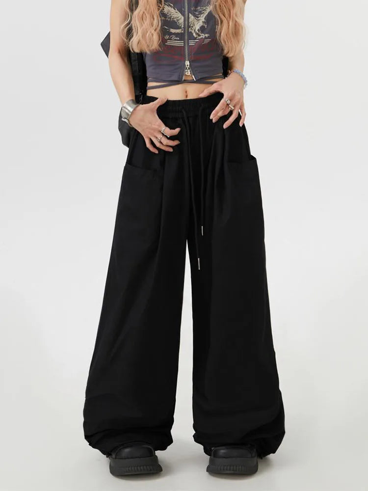 Y2K High-Waist Cargo Pants - Relaxed Streetwear Trousers