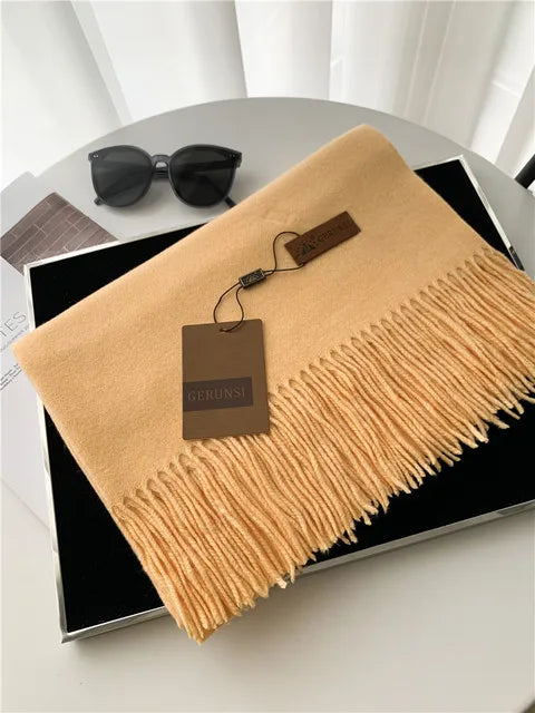 Premium Solid Winter Scarf - Soft Long Shawl Wrap
