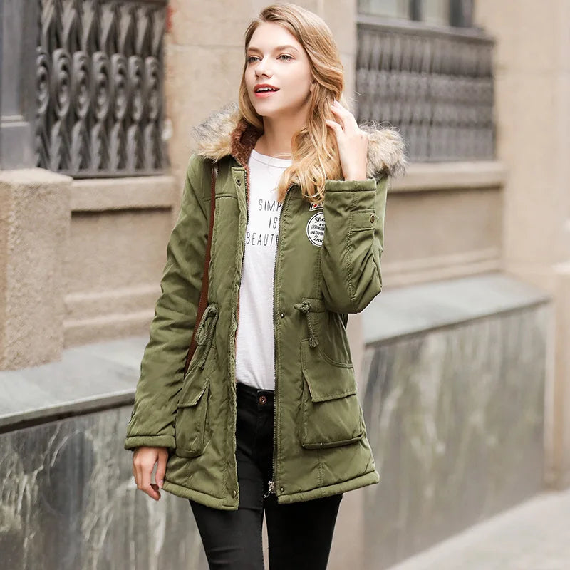 Premium Hooded Winter Parka - Warm Cotton-Padded Coat