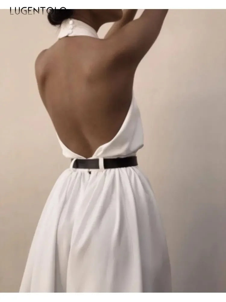 Sleeveless High-Waist Jumpsuit - Elegant One-Piece