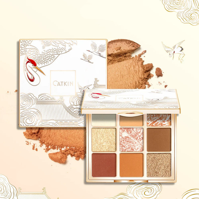 9-Color Eyeshadow Palette - Matte & Shimmer Pigment Collection