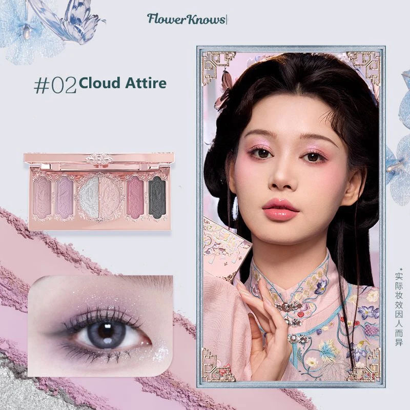 5-Color Eyeshadow Palette - Matte & Shimmer Pigment Collection