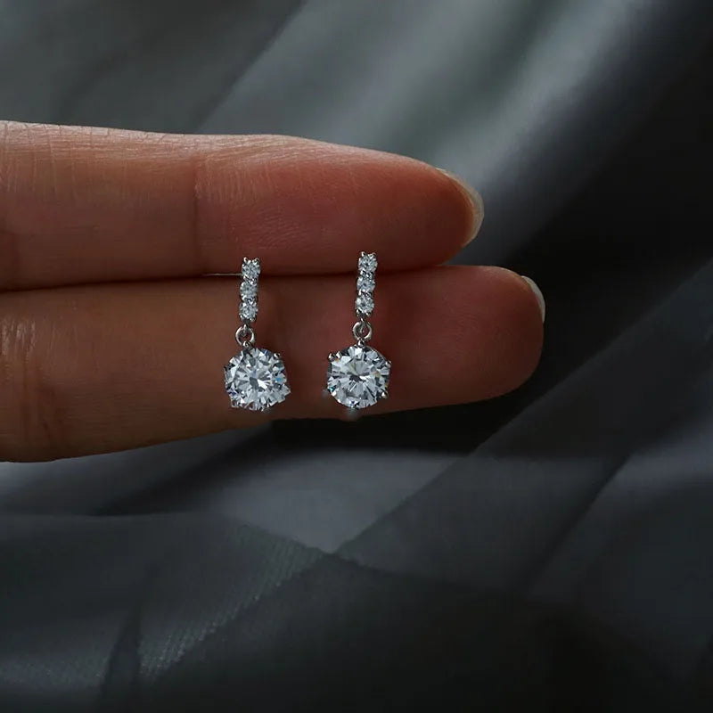 925 Silver Stud Earrings - Elegant Jewelry