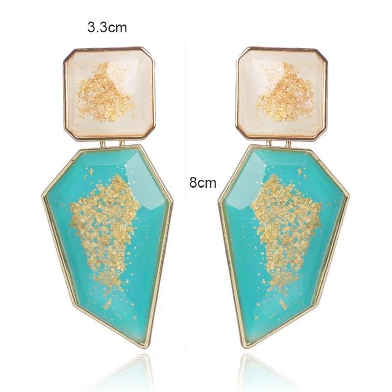Geometric Dangle Earrings